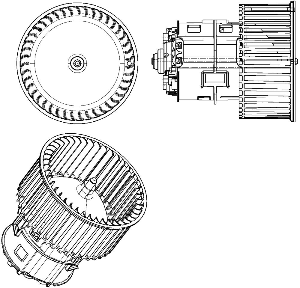 MAHLE AB 182 000P Innenraumgebläse u.a. passend für A4 B8 (8K2) von MAHLE