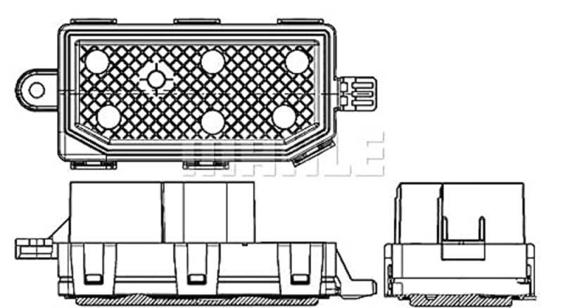 MAHLE ABR 77 000P A/C-Gebläseregler und Widerstand BEHR PREMIUM LINE von MAHLE