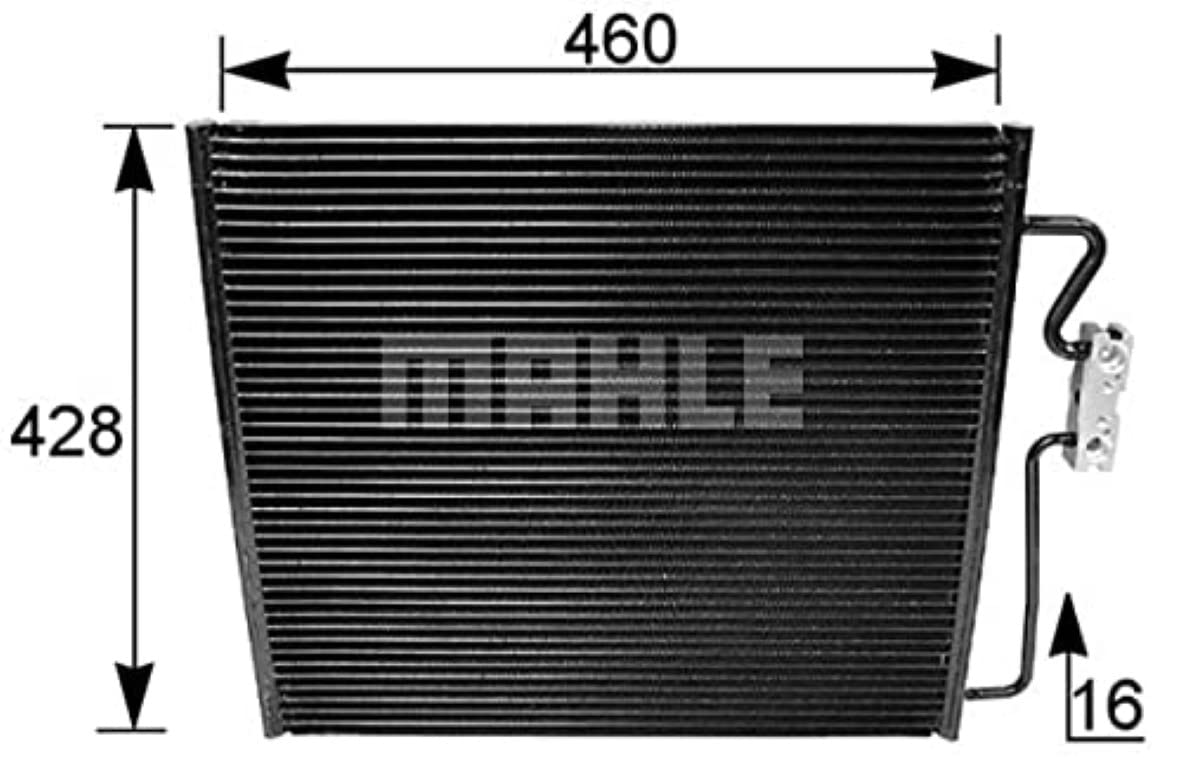 MAHLE AC 154 001S Kondensator Klimaanlage u.a. passend für BMW 7 (E38) von MAHLE