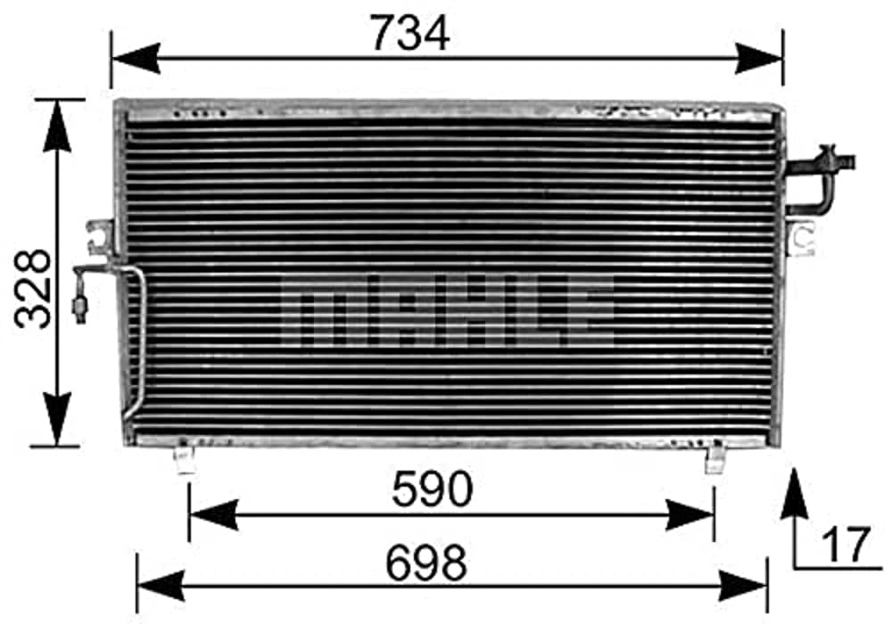 MAHLE AC 187 000S A/C-Kondensator BEHR von MAHLE