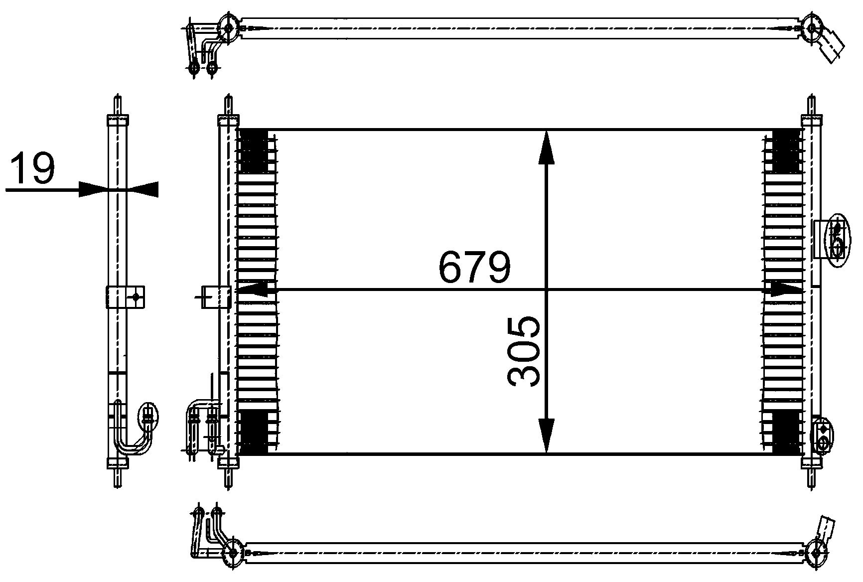 MAHLE AC 252 000S A/C-Kondensator BEHR von MAHLE