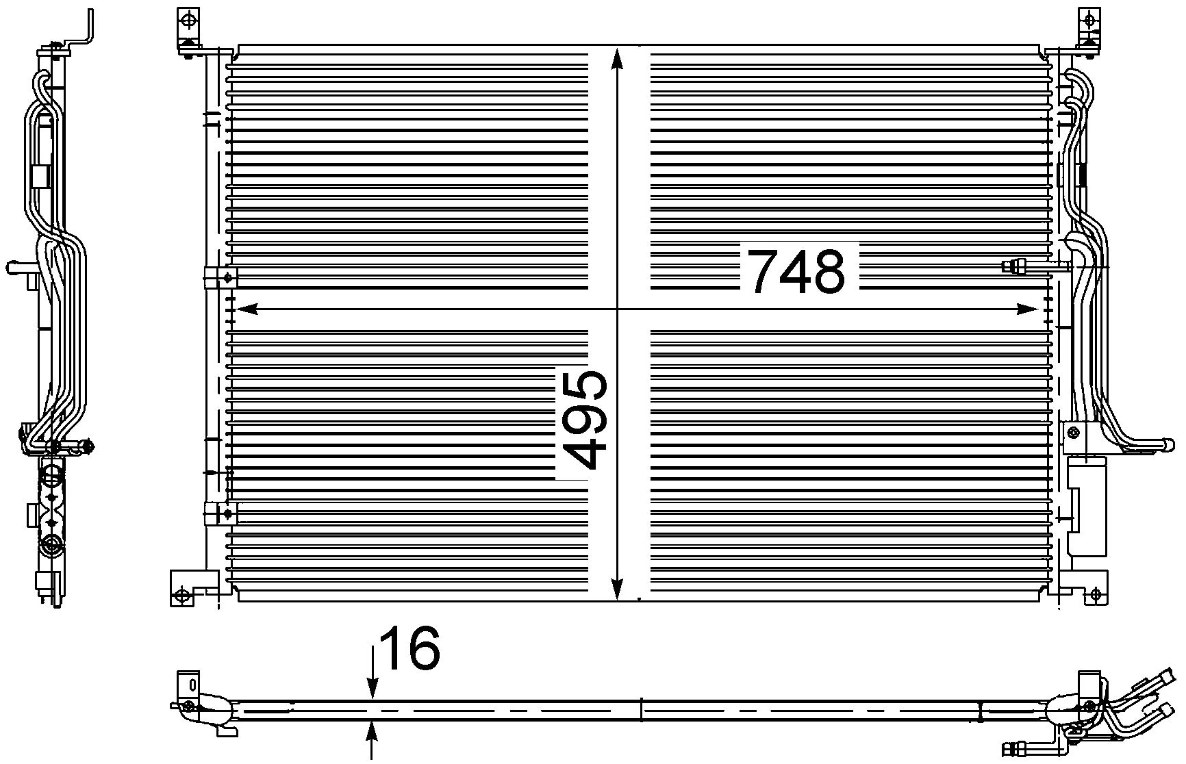 MAHLE AC 271 000S A/C-Kondensator BEHR von MAHLE