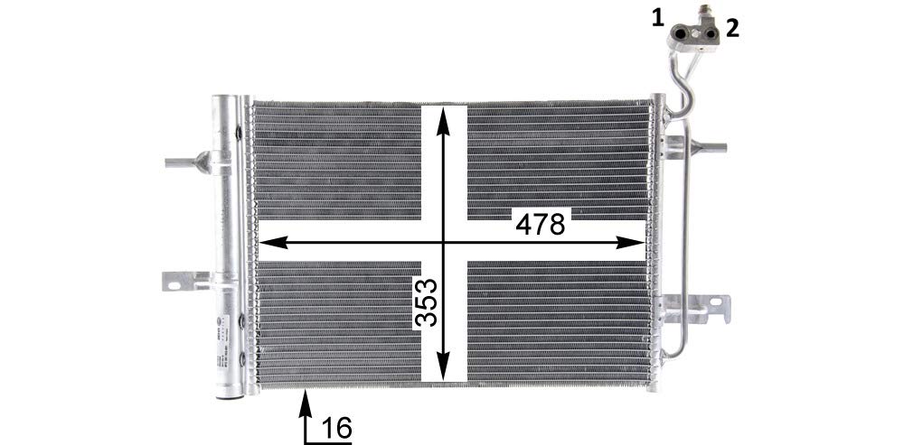 MAHLE AC 30 000P A/C-Kondensator BEHR PREMIUM LINE von MAHLE