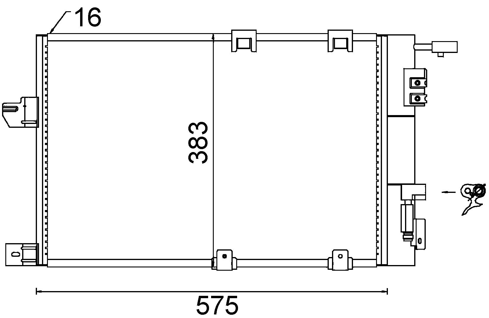 MAHLE AC 339 000S Kondensator Klimaanlage u.a. passend für OPEL ASTRA G CC (T98) von MAHLE