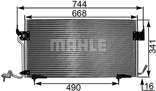 MAHLE AC 342 000S Kondensator Klimaanlage u.a. passend für CITROEN XSARA Break (N2) von MAHLE