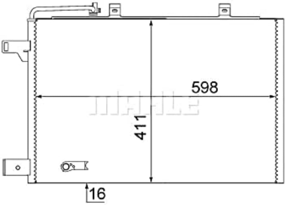 MAHLE AC 370 000S A/C-Kondensator BEHR von MAHLE