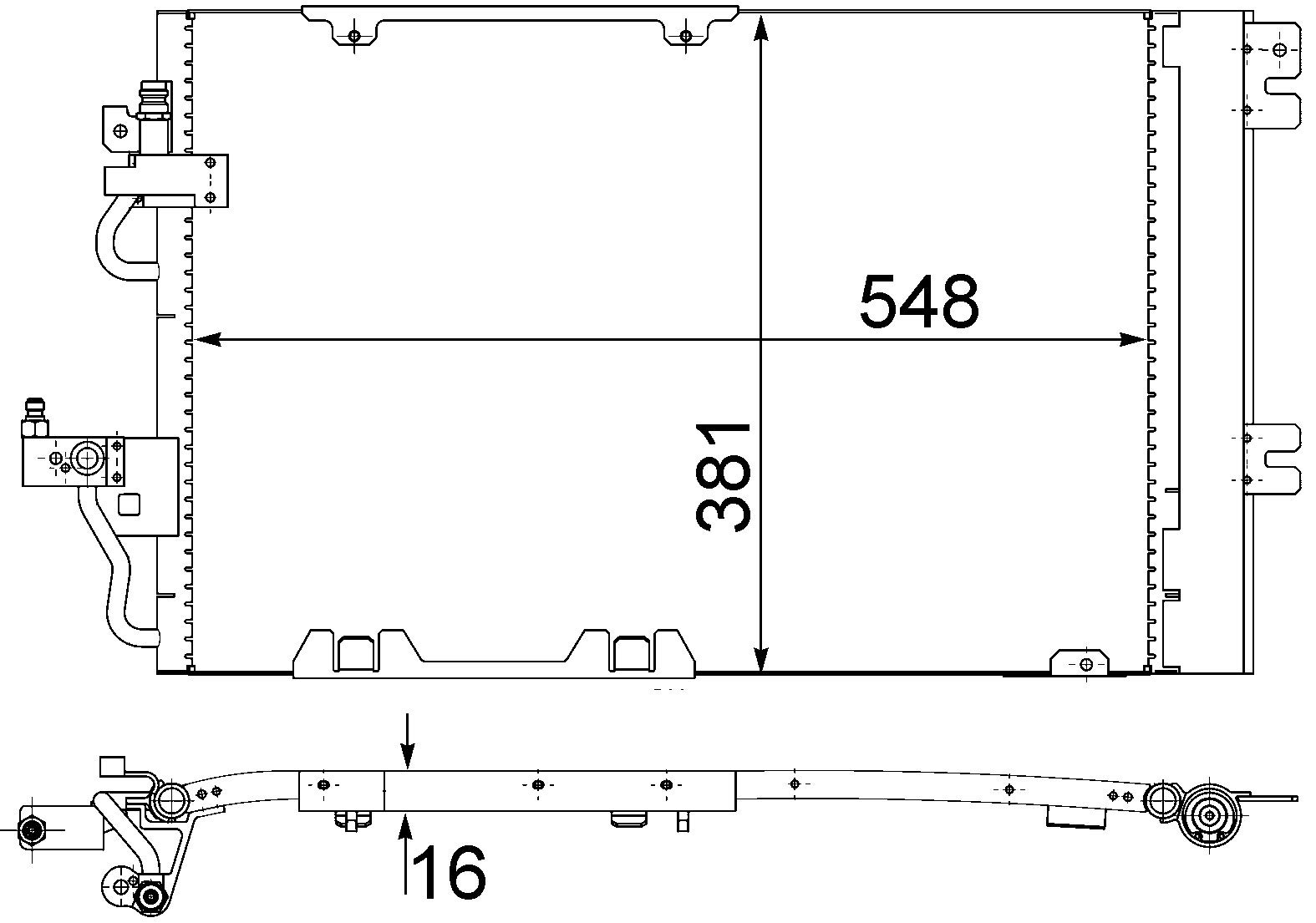 MAHLE AC 378 000S A/C-Kondensator BEHR von MAHLE