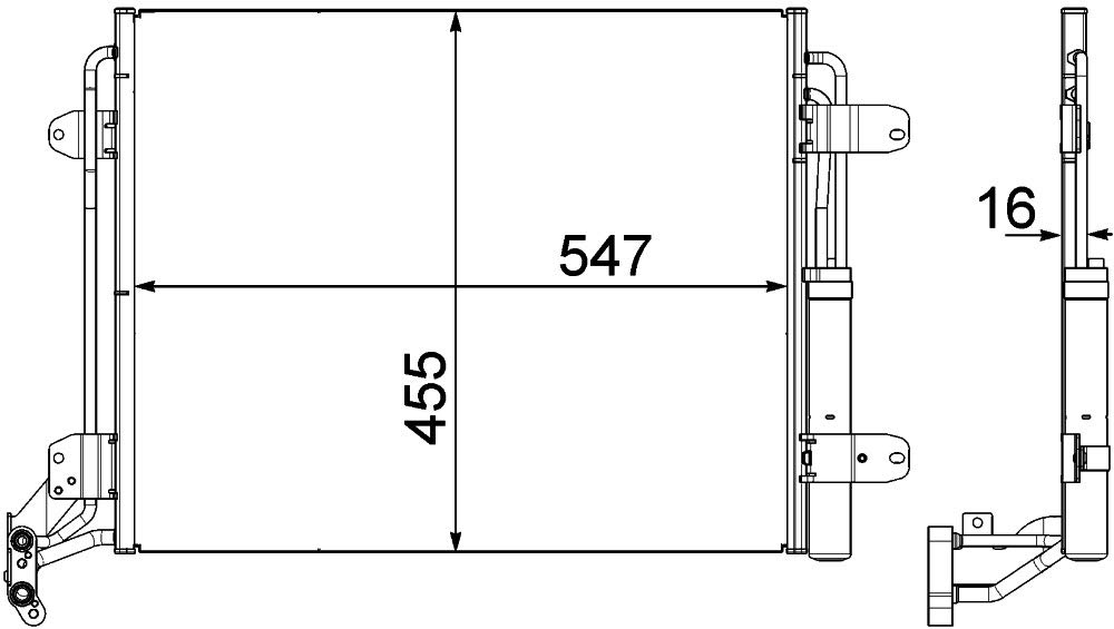 MAHLE AC 454 000P A/C-Kondensator BEHR PREMIUM LINE von MAHLE