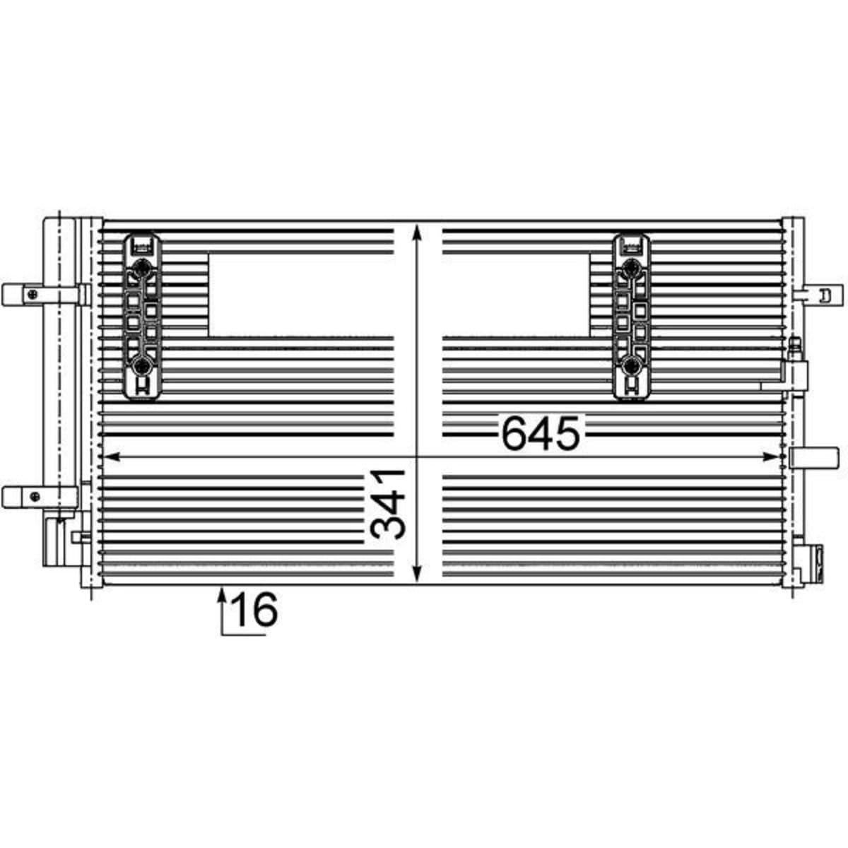 MAHLE AC 457 000S Kondensator Klimaanlage mit Trockner u.a. passend für A4 B8 Avant (8K5) von MAHLE