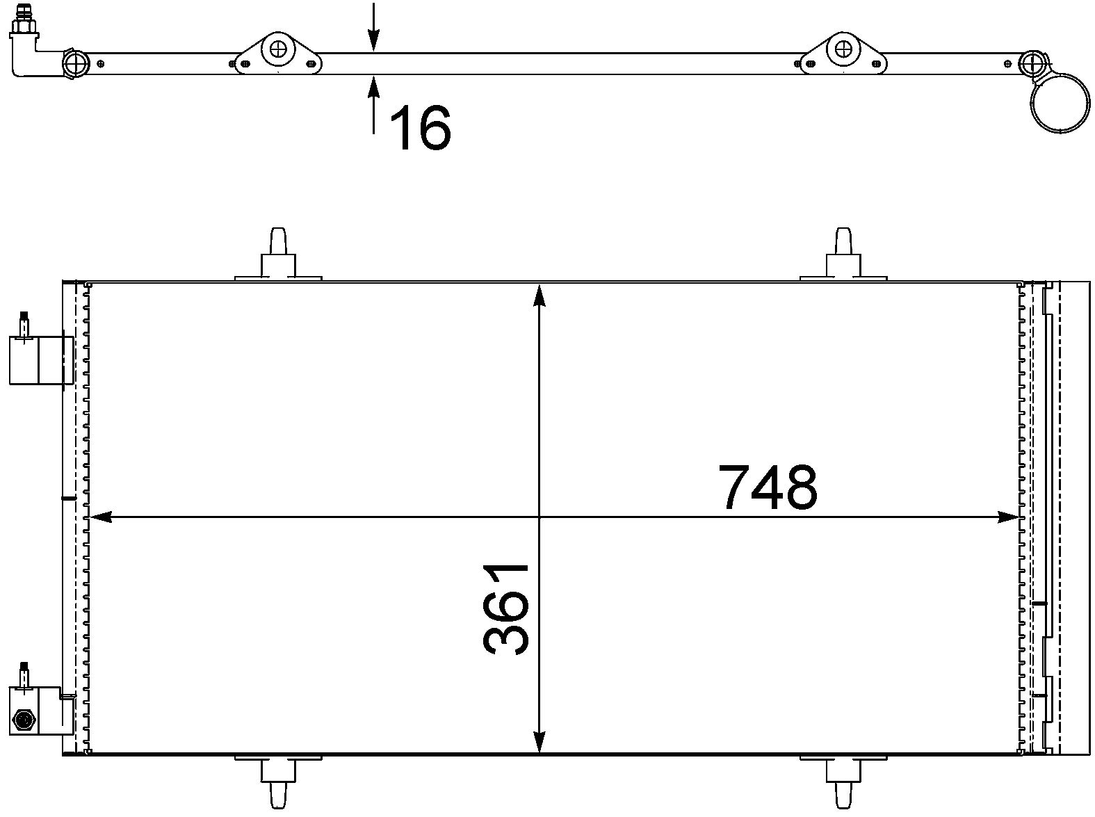 MAHLE AC 465 000S A/C-Kondensator BEHR von MAHLE