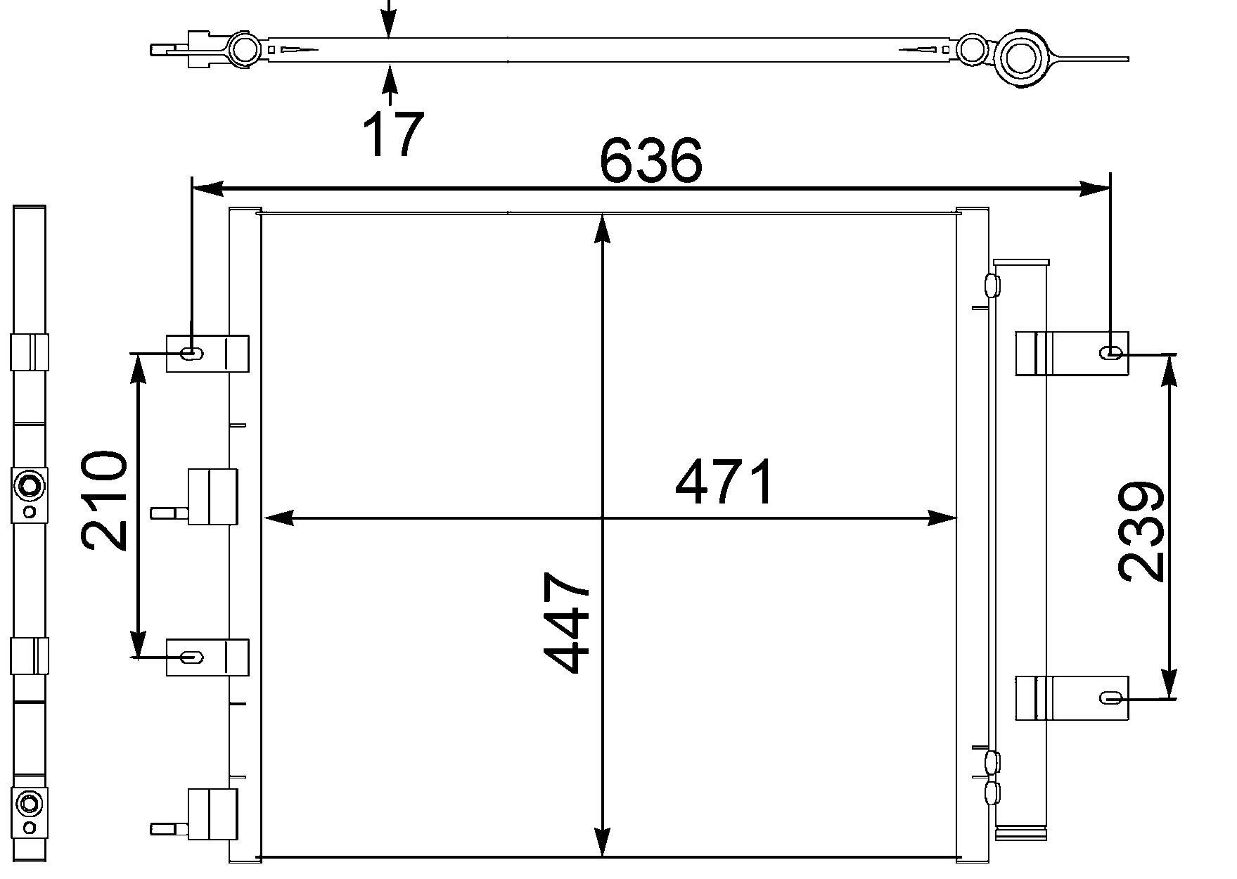 MAHLE AC 481 000S A/C-Kondensator BEHR von MAHLE