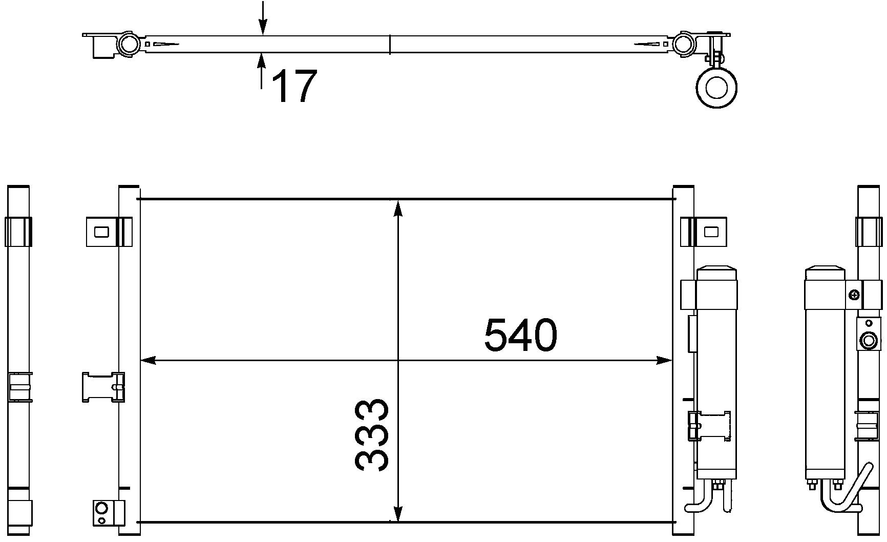 MAHLE AC 507 000S A/C-Kondensator BEHR von MAHLE