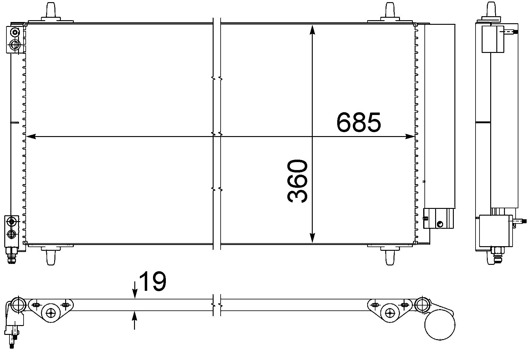 MAHLE AC 592 000S A/C-Kondensator BEHR von MAHLE