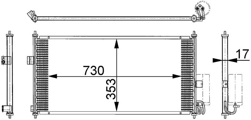 MAHLE AC 674 000S A/C-Kondensator BEHR von MAHLE