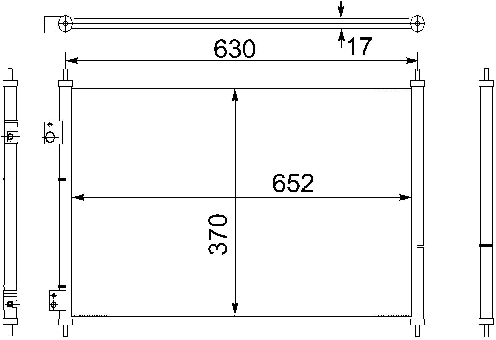 MAHLE AC 755 000S A/C-Kondensator BEHR von MAHLE