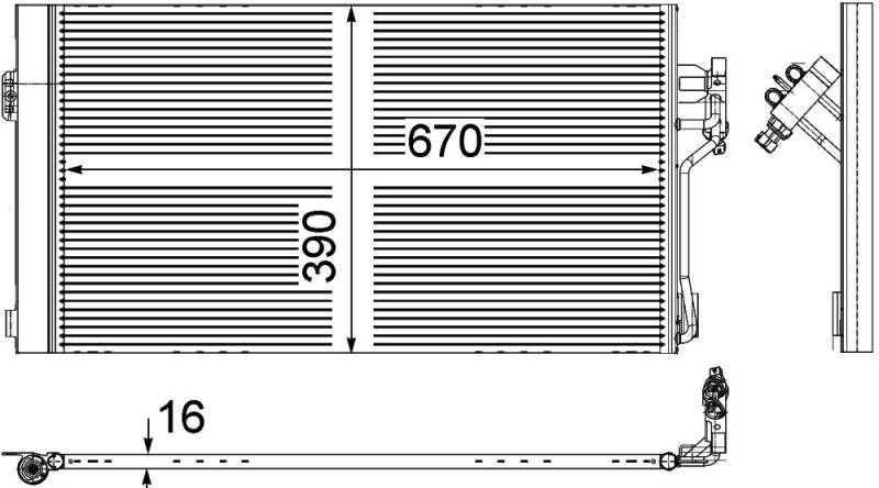 MAHLE AC 761 000P A/C-Kondensator BEHR PREMIUM LINE von MAHLE