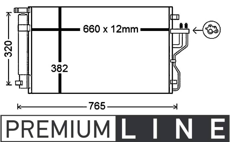 MAHLE AC 770 000P A/C-Kondensator BEHR PREMIUM LINE von MAHLE