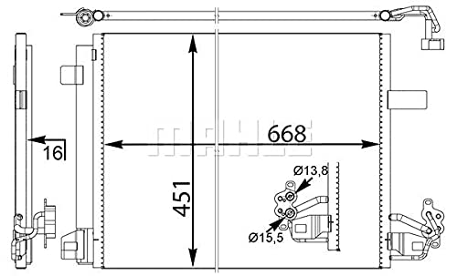 MAHLE AC 774 000S A/C-Kondensator BEHR von MAHLE