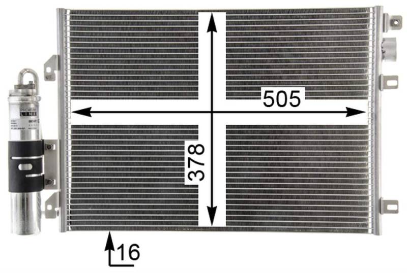 MAHLE AC 860 000P A/C-Kondensator BEHR PREMIUM LINE von MAHLE