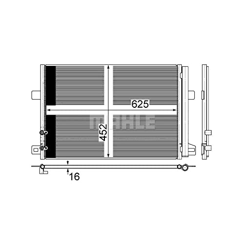 MAHLE AC 885 000S Kondensator Klimaanlage mit Trockner u.a. passend für VW AMAROK von MAHLE