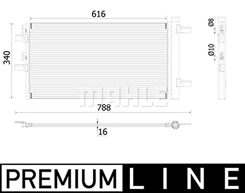 MAHLE AC 895 000P A/C-Kondensator BEHR PREMIUM LINE von MAHLE