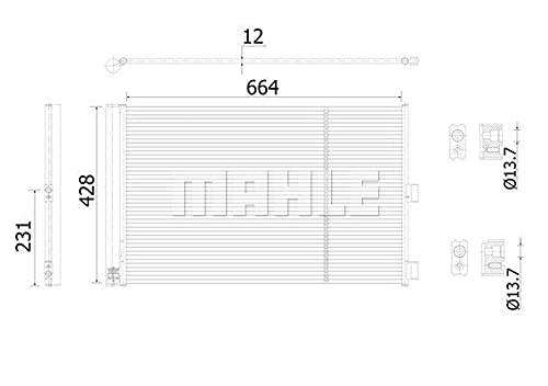 MAHLE AC 911 000S A/C-Kondensator BEHR von MAHLE