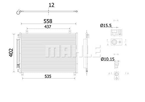 MAHLE AC 912 000S Kondensator Klimaanlage mit Trockner u.a. passend für BALENO (FW/ EW) von MAHLE