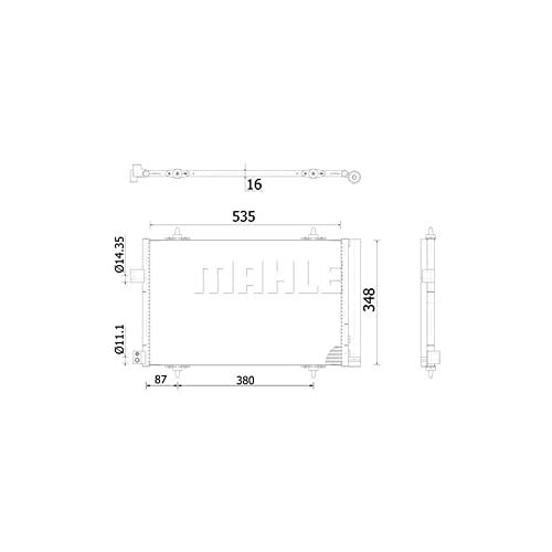 MAHLE AC 938 000S A/C-Kondensator BEHR von MAHLE