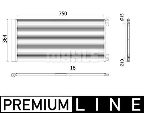 MAHLE AC 945 000P A/C-Kondensator BEHR PREMIUM LINE von MAHLE