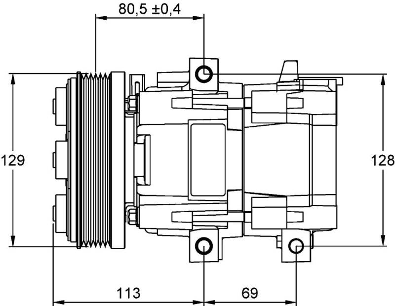 MAHLE ACP 101 000P A/C-Kompressor BEHR PREMIUM LINE von MAHLE