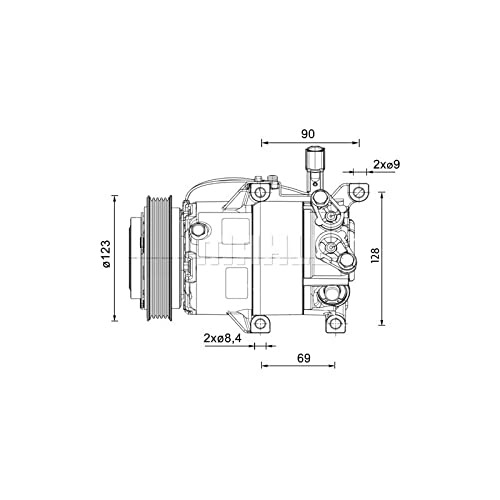 MAHLE ACP 1459 000P Kompressor Klimaanlage u.a. passend für i20 I (PB/ PBT) von MAHLE