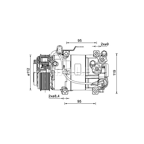 MAHLE ACP 1462 000P Kompressor Klimaanlage u.a. passend für i10 II (BA/ IA) von MAHLE