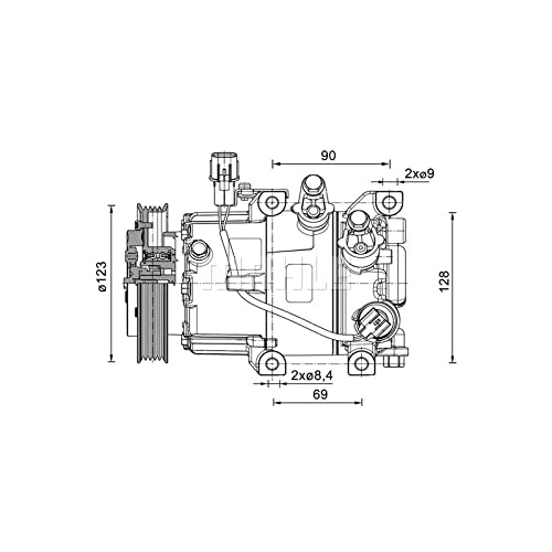 MAHLE ACP 1465 000P A/C-Kompressor BEHR PREMIUM LINE von MAHLE