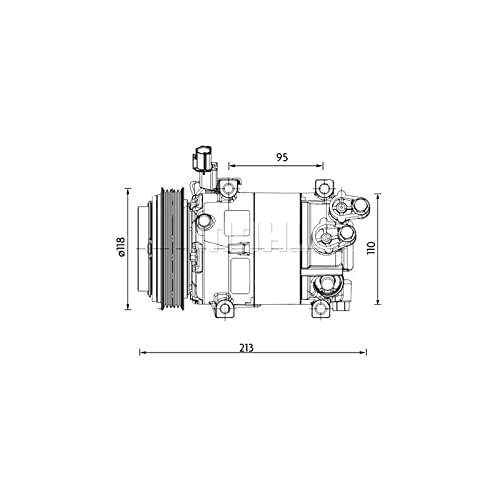 MAHLE ACP 1468 000P Kompressor Klimaanlage u.a. passend für i20 I (PB/ PBT) von MAHLE