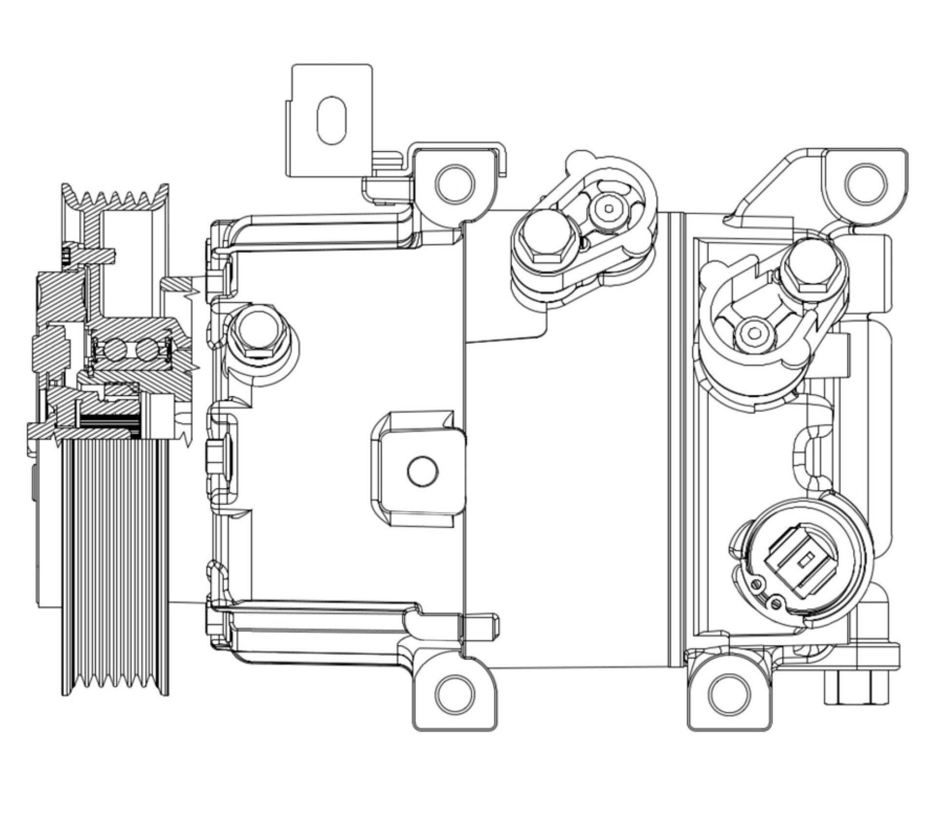 MAHLE ACP 630 000P Kompressor Klimaanlage Keilrippenriemenscheibe 125MMu.a. passend für i30 (GD) von MAHLE