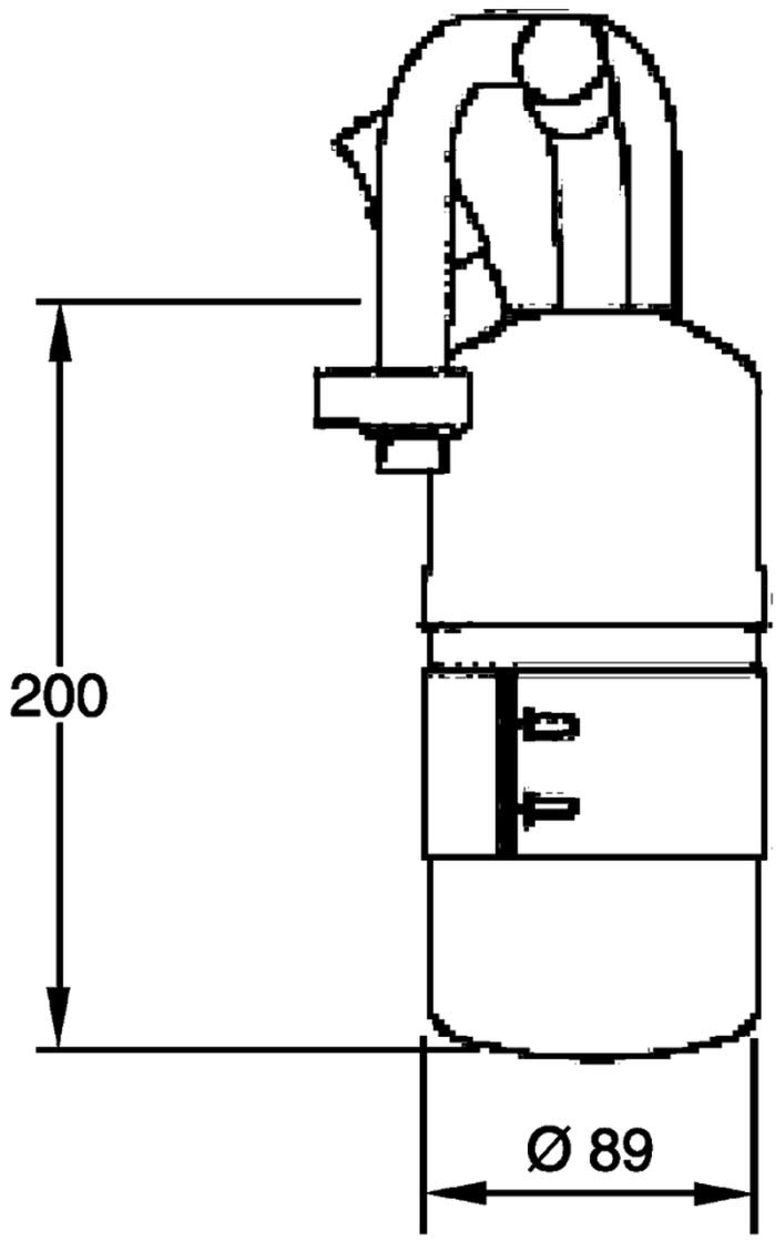 MAHLE AD 282 000P Trockner Klimaanlage mit Druckschalter u.a. passend für FORD FIESTA V Van von MAHLE