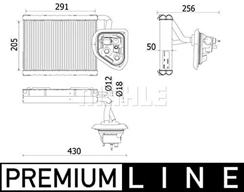 MAHLE AE 159 000P Verdampfer Klimaanlage mit Expansionsventil u.a. passend für BMW 5 (G30/ F90) von MAHLE