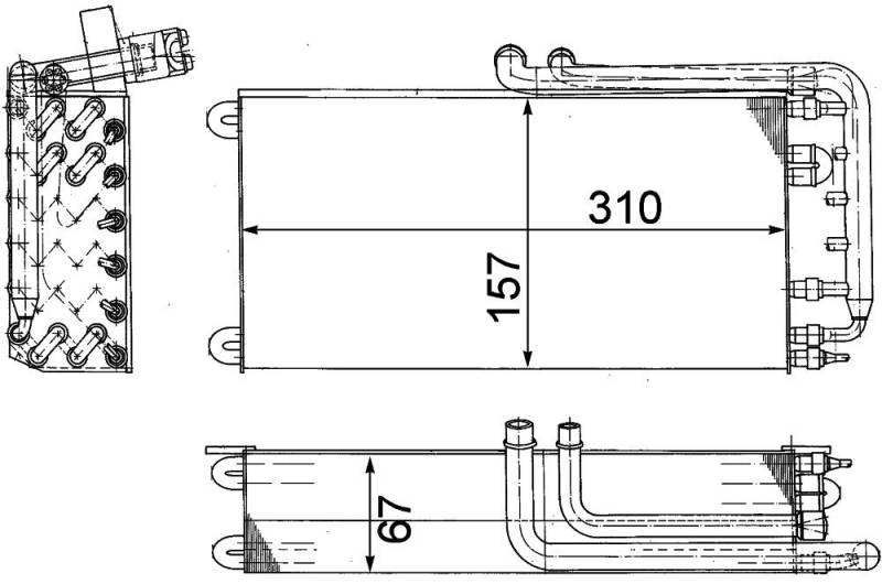 MAHLE AE 45 000P Verdampfer Klimaanlage u.a. passend für PORSCHE 911 (993) von MAHLE