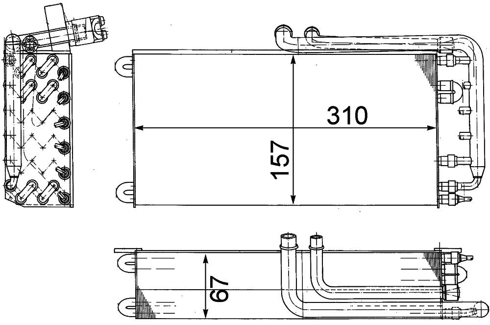 MAHLE AE 45 000P Verdampfer Klimaanlage u.a. passend für PORSCHE 911 (993) von MAHLE