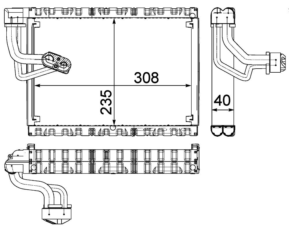 MAHLE AE 90 000P Verdampfer BEHR PREMIUM LINE von MAHLE