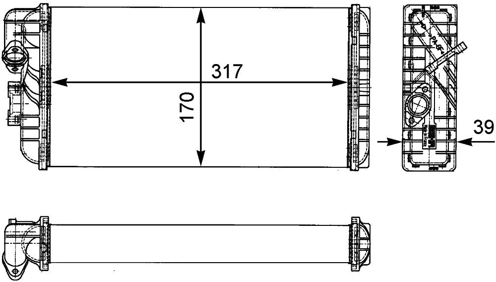 MAHLE AH 124 000P Innenraum-Wärmetauscher BEHR PREMIUM LINE von MAHLE