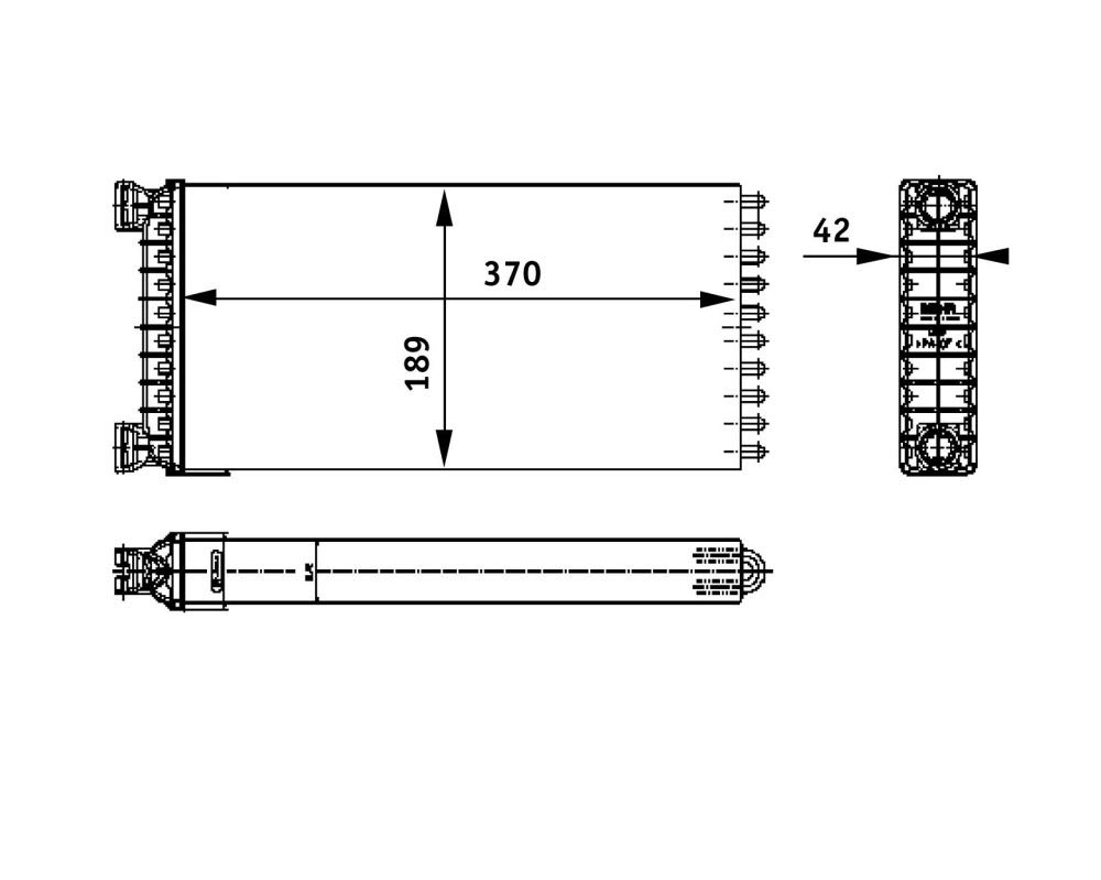 MAHLE AH 130 000P Innenraum-Wärmetauscher BEHR PREMIUM LINE von MAHLE