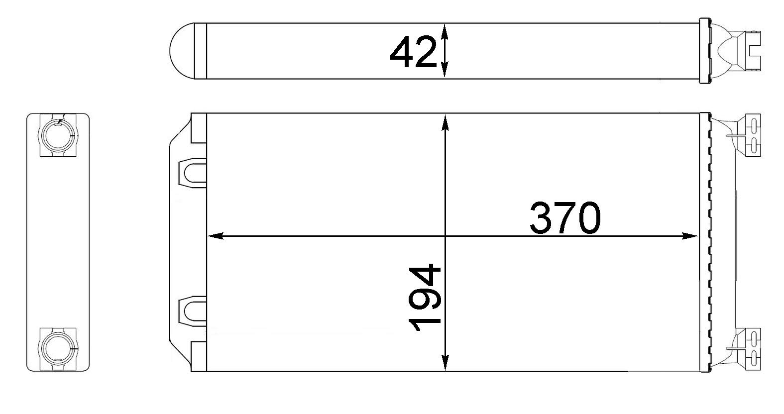 MAHLE AH 130 000S Innenraum-Wärmetauscher BEHR von MAHLE