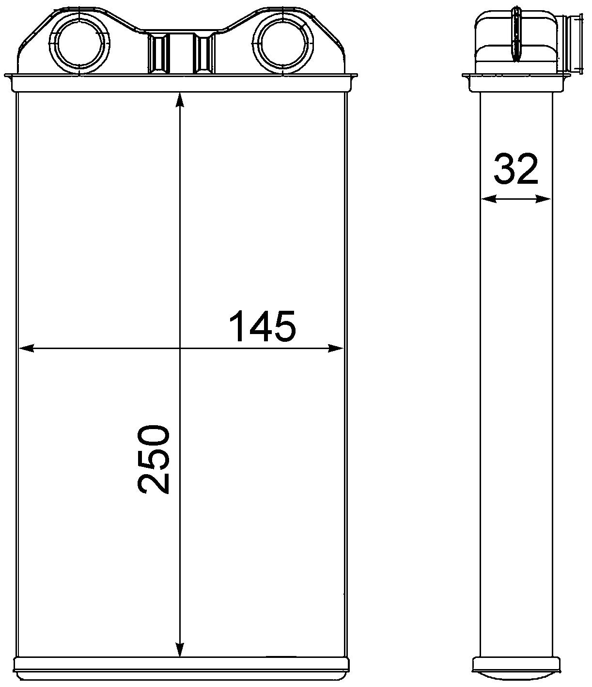 MAHLE AH 14 000S Innenraum-Wärmetauscher BEHR von MAHLE