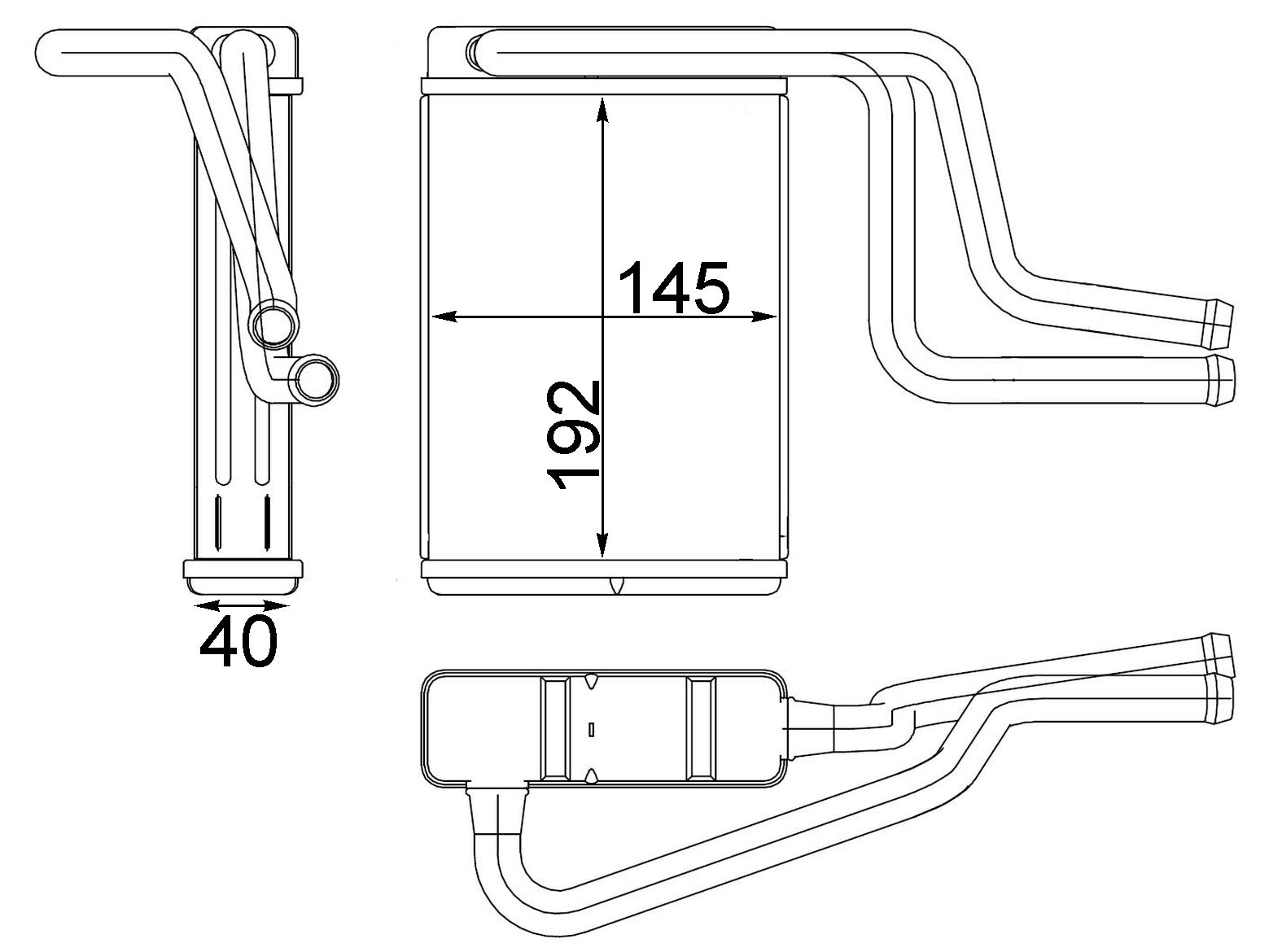 MAHLE AH 146 000S Innenraum-Wärmetauscher BEHR von MAHLE