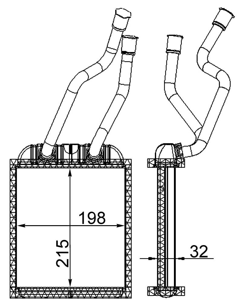 MAHLE AH 180 000S Innenraum-Wärmetauscher BEHR von MAHLE