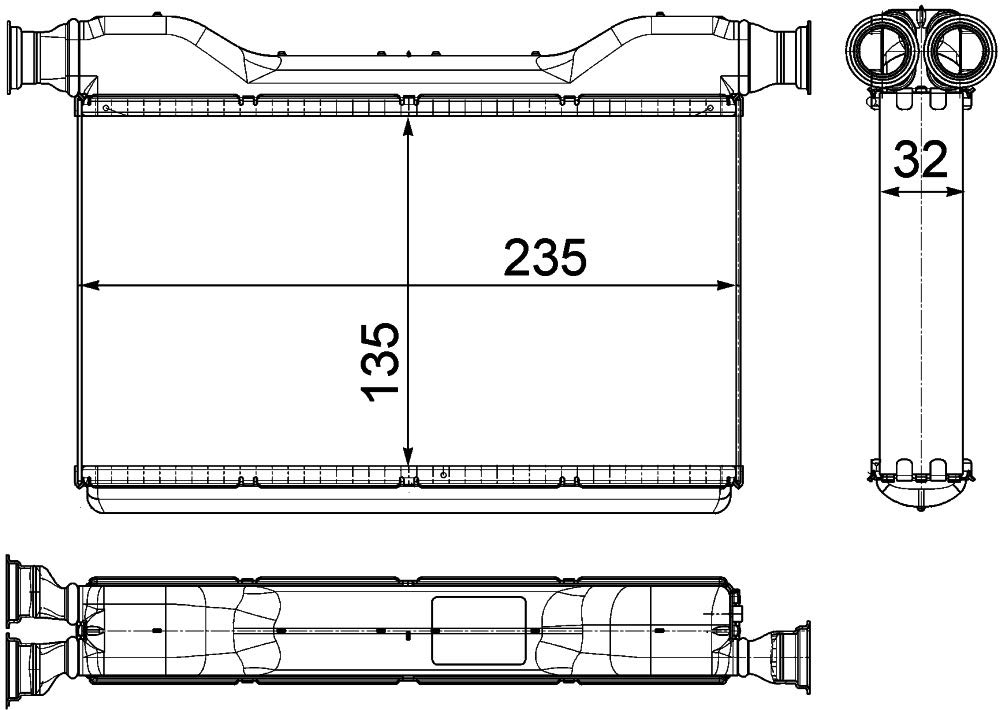 MAHLE AH 189 000P Innenraum-Wärmetauscher BEHR PREMIUM LINE von MAHLE