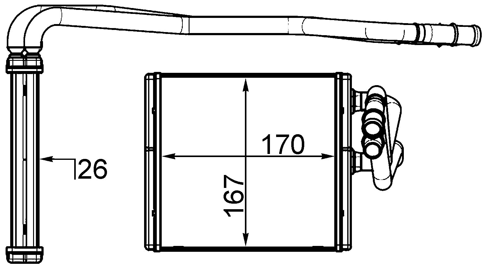 MAHLE AH 197 000S Innenraum-Wärmetauscher BEHR von MAHLE