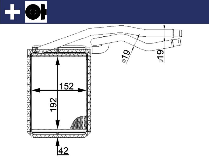 MAHLE AH 22 000S Innenraum-Wärmetauscher BEHR von MAHLE