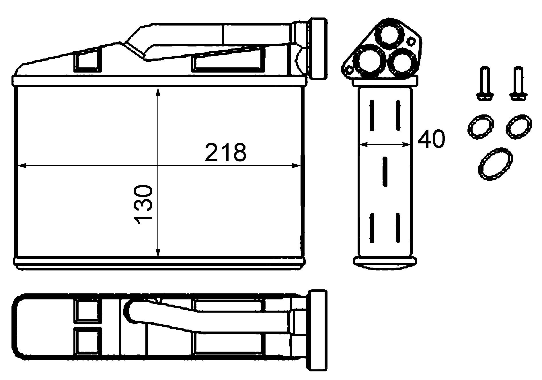 MAHLE AH 240 000S Innenraum-Wärmetauscher BEHR von MAHLE